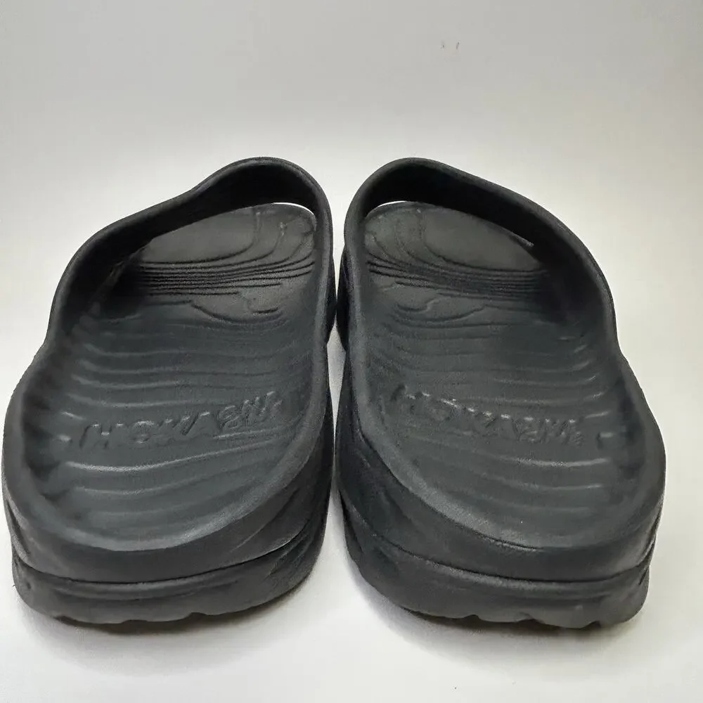 Hoka One One Ora Recovery Slide 2 Sandals Mens Size 12 Black Slip On Comfort
